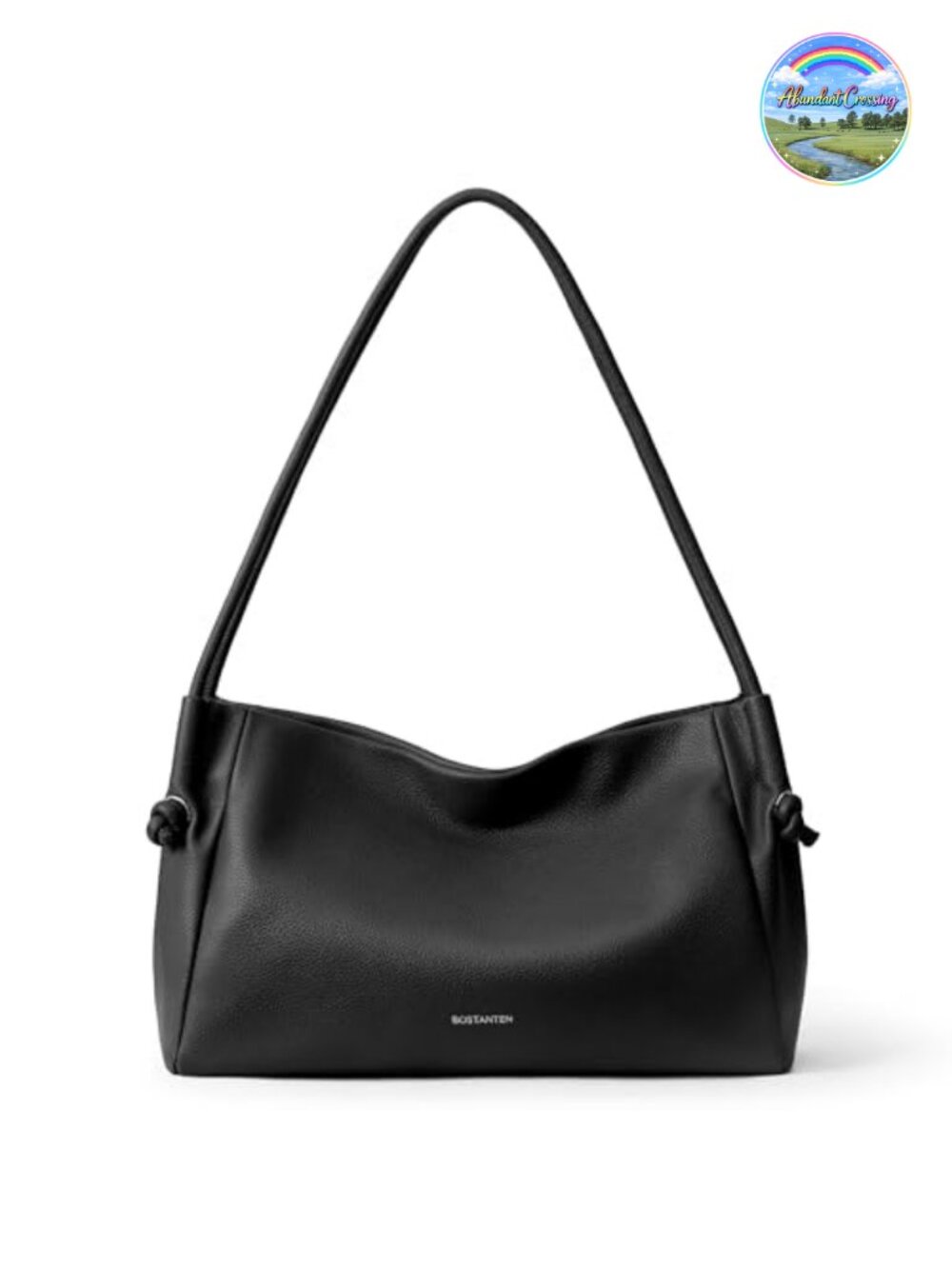 Pebbled Vegan Leather Hobo Shoulder Bag Lightweight Spacious Purse
